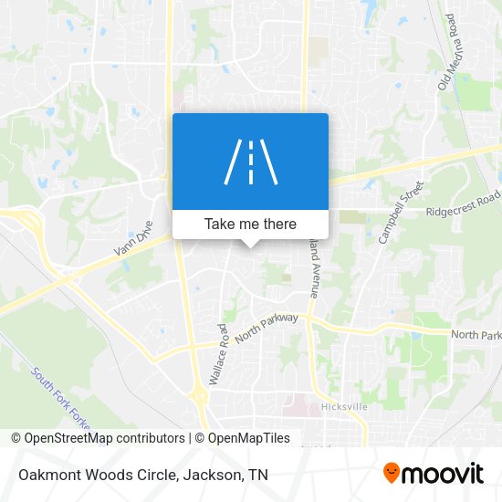 Oakmont Woods Circle map