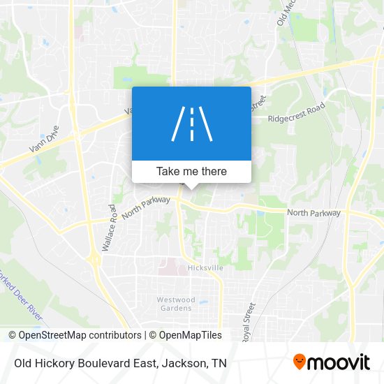 Old Hickory Boulevard East map