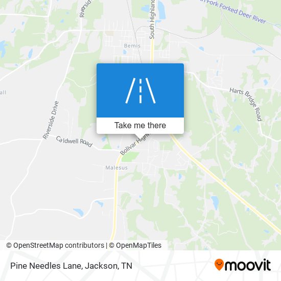 Pine Needles Lane map