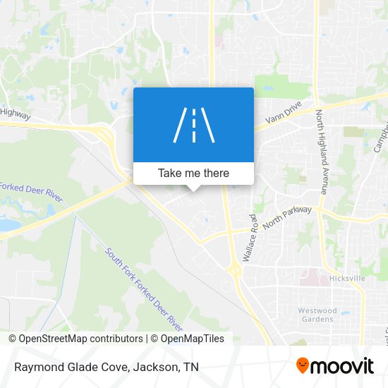 Mapa de Raymond Glade Cove
