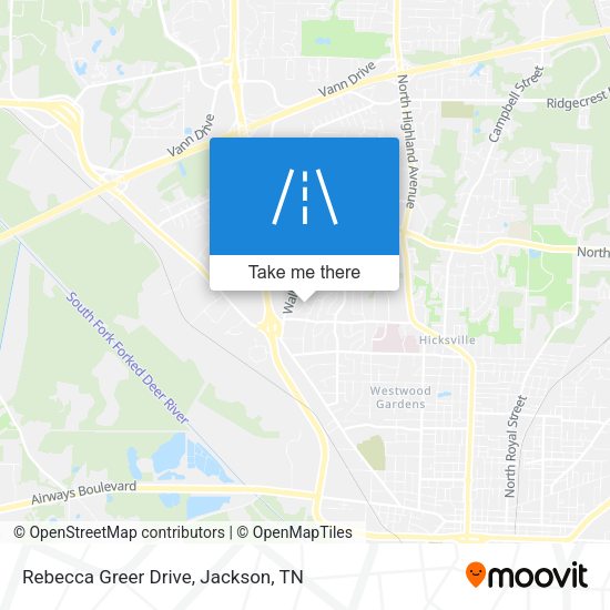 Mapa de Rebecca Greer Drive