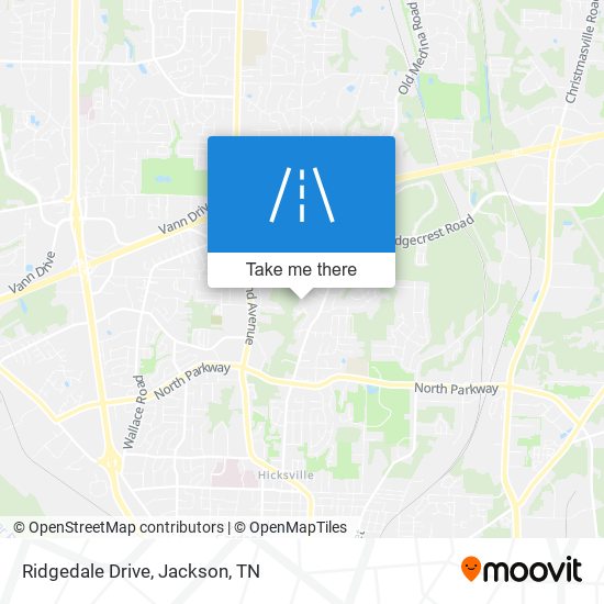 Ridgedale Drive map