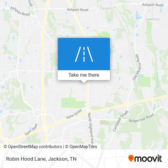 Mapa de Robin Hood Lane
