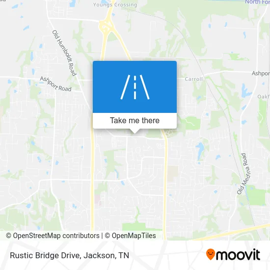Rustic Bridge Drive map