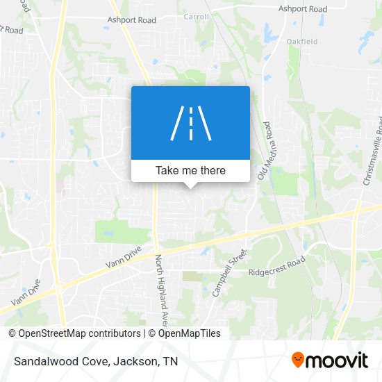 Mapa de Sandalwood Cove
