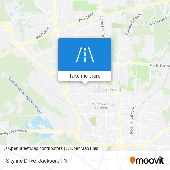 Skyline Drive map