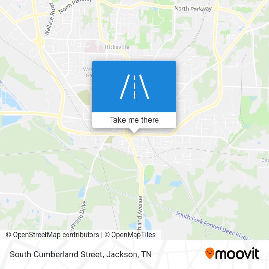 South Cumberland Street map