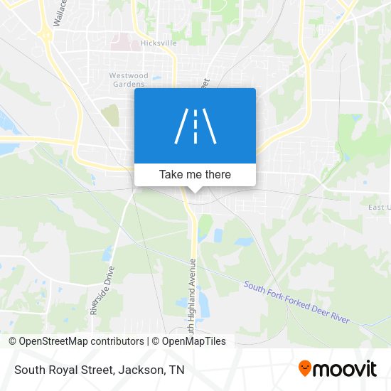 South Royal Street map