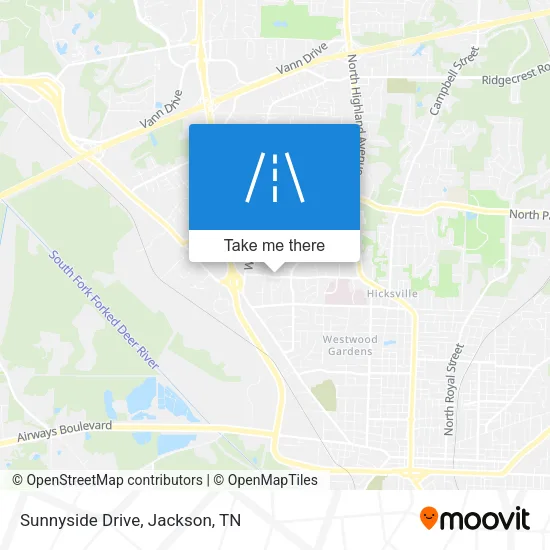 Sunnyside Drive map