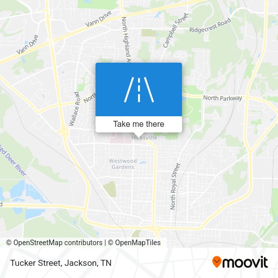 Mapa de Tucker Street