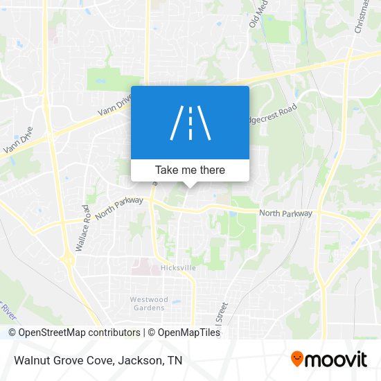 Mapa de Walnut Grove Cove