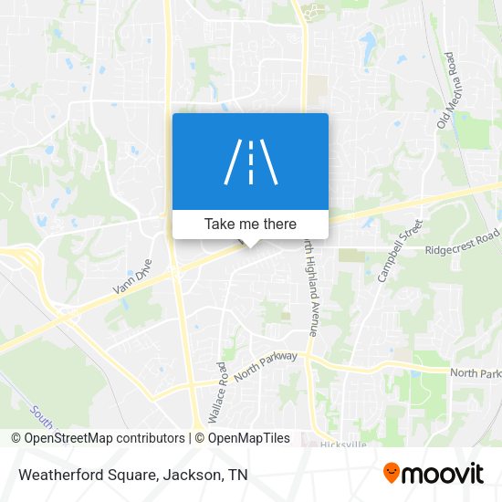 Mapa de Weatherford Square