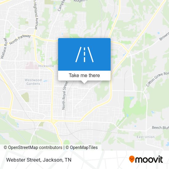 Webster Street map