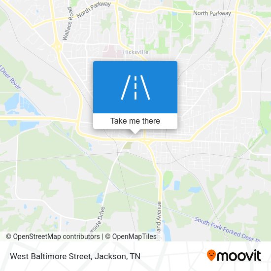 West Baltimore Street map