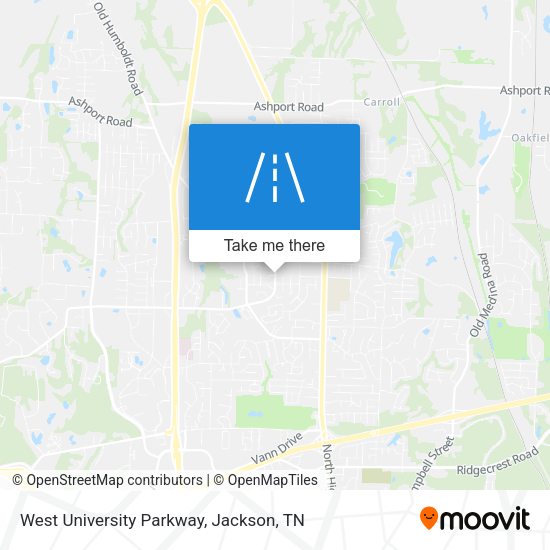 West University Parkway map
