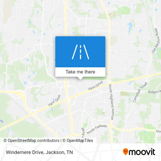 Mapa de Windemere Drive