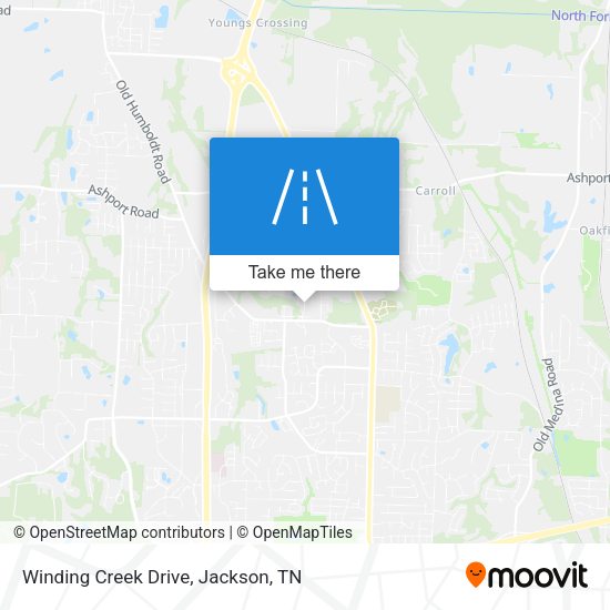 Mapa de Winding Creek Drive