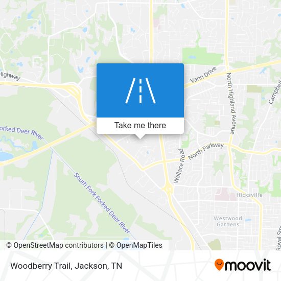 Woodberry Trail map