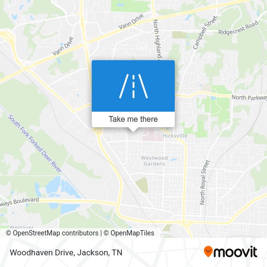Mapa de Woodhaven Drive