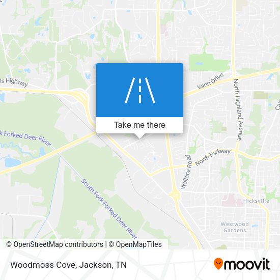 Mapa de Woodmoss Cove