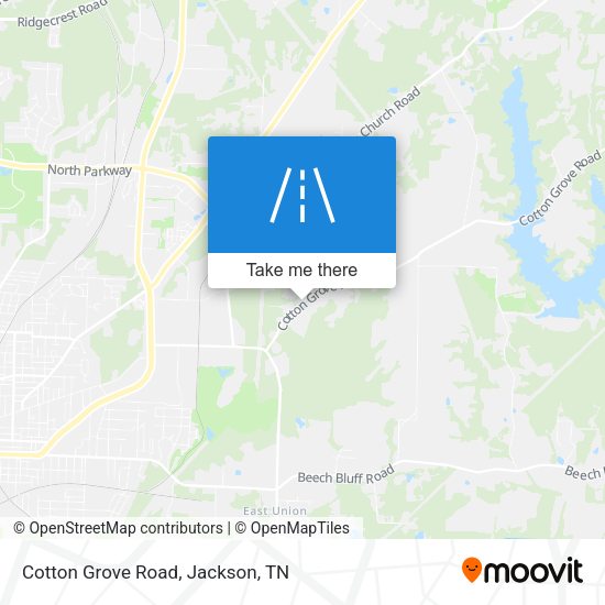 Cotton Grove Road map
