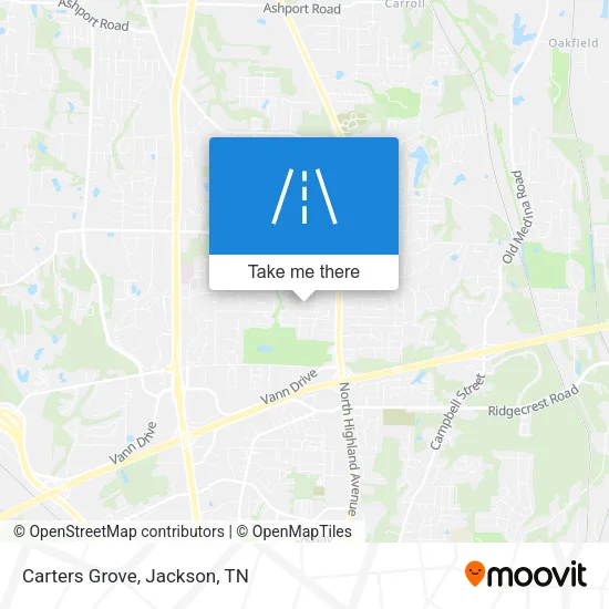 Carters Grove map