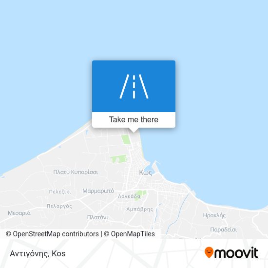 Αντιγόνης map