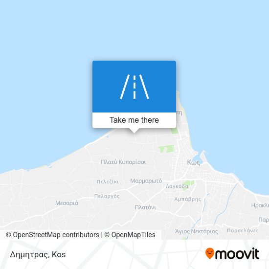Δημητρας map