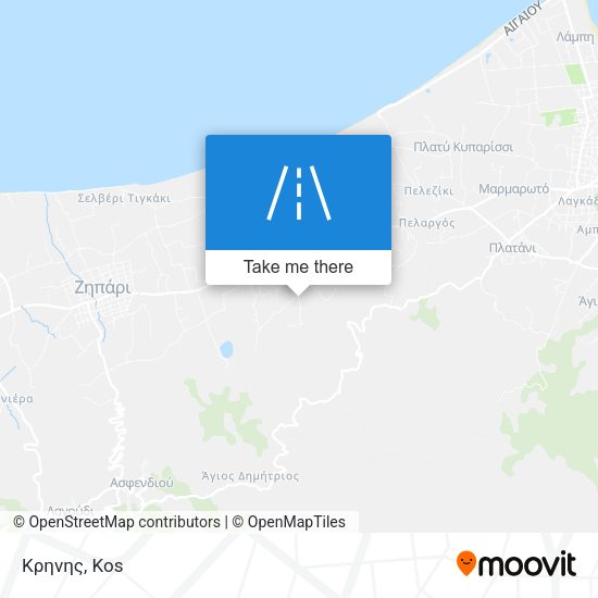 Κρηνης map