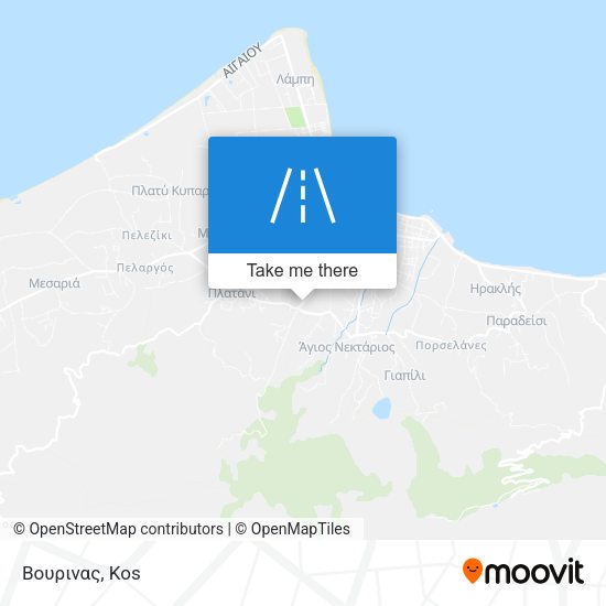 Βουρινας map