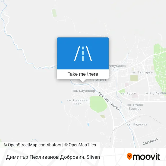 Карта Димитър Пехливанов Добрович