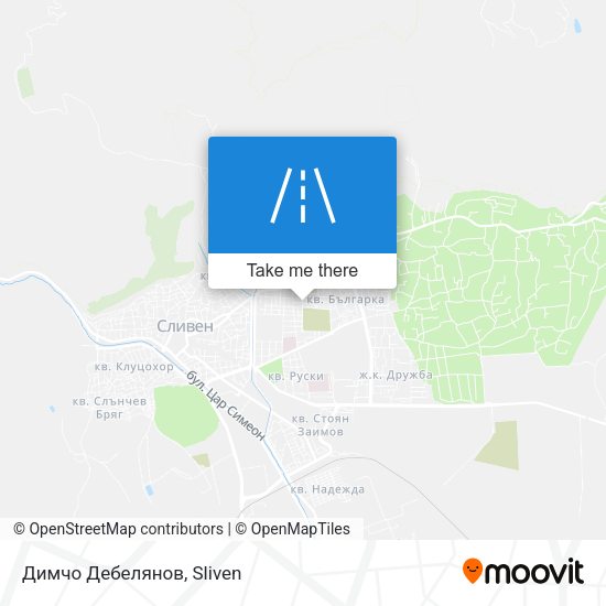 Димчо Дебелянов map