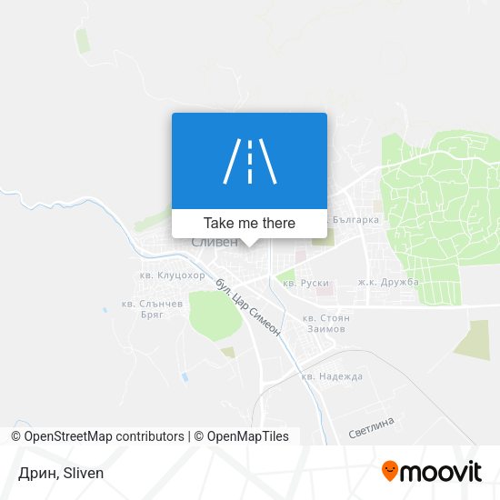 Дрин map