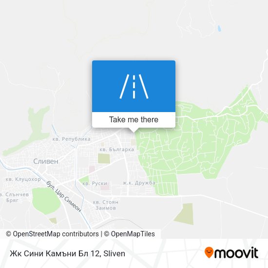 Карта Жк Сини Камъни Бл 12