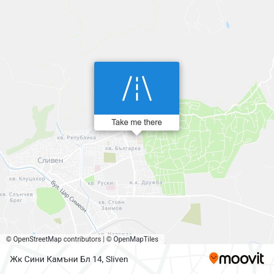 Жк Сини Камъни Бл 14 map