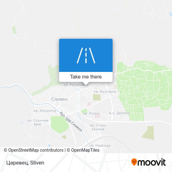 Царевец map