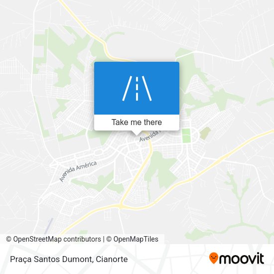 Praça Santos Dumont map