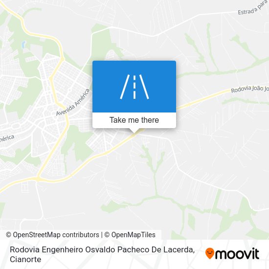 Rodovia Engenheiro Osvaldo Pacheco De Lacerda map