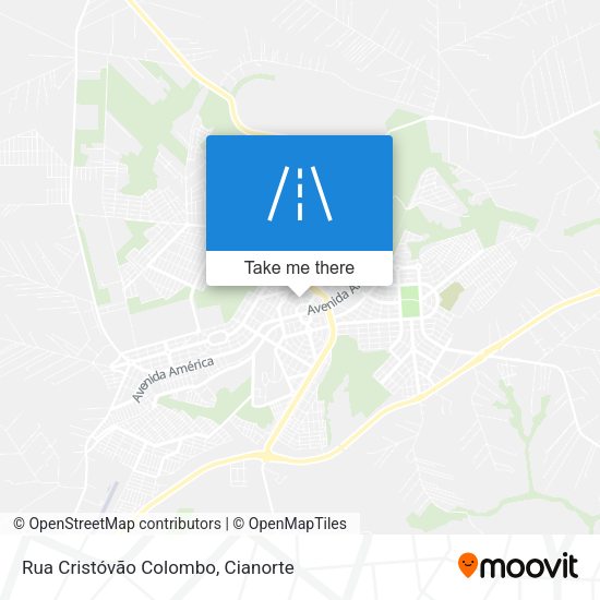 Rua Cristóvão Colombo map
