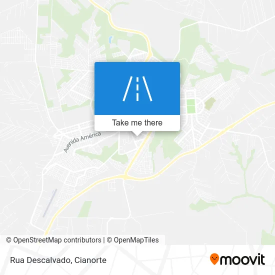 Rua Descalvado map