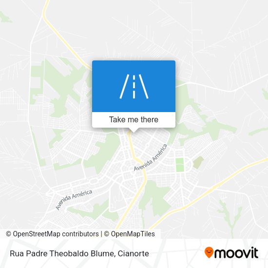 Rua Padre Theobaldo Blume map