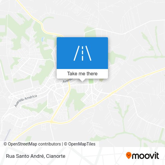 Rua Santo André map