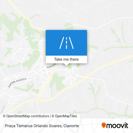 Praça Tamarua Orlando Soares map