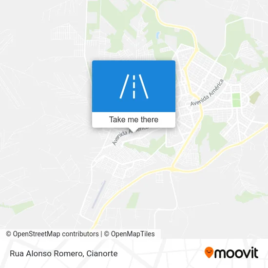 Rua Alonso Romero map