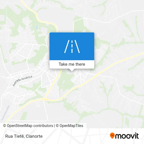 Rua Tietê map