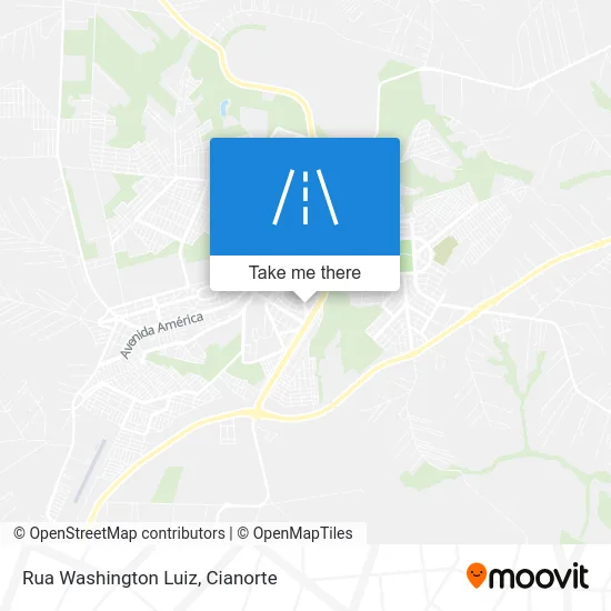 Rua Washington Luiz map