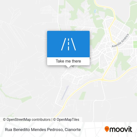 Rua Benedito Mendes Pedroso map
