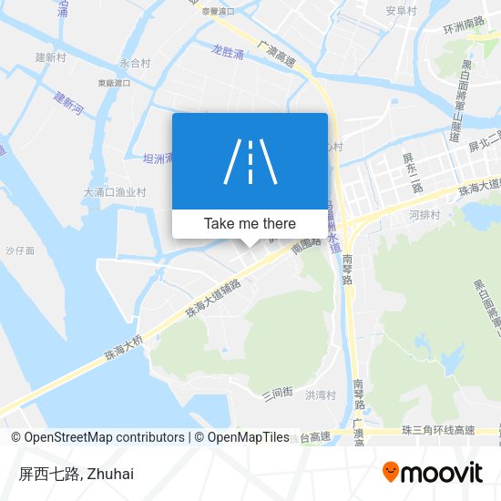 屏西七路 map