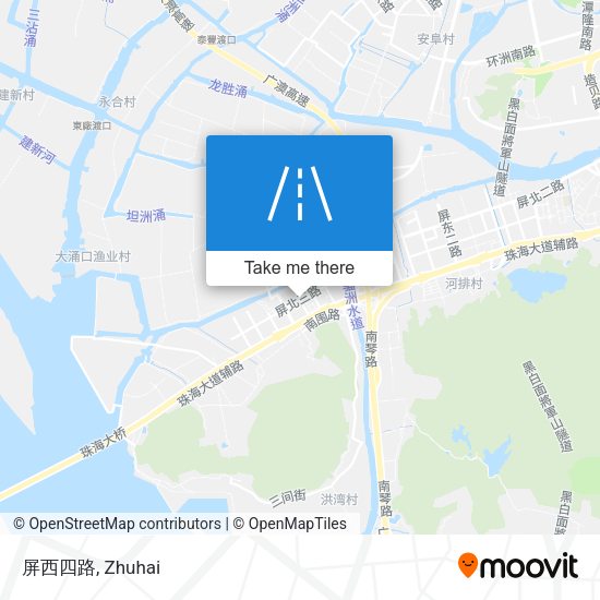 屏西四路 map