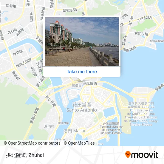 拱北隧道 map